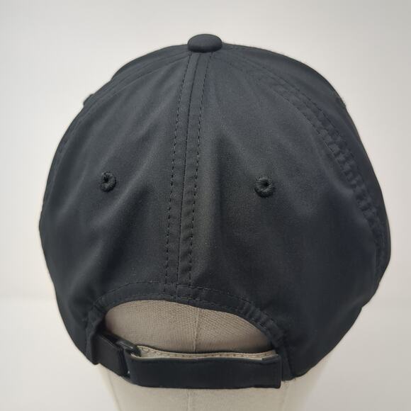 Letter H Logo Strapback Hat Black One Size Adjustable Embroidered Hooey - Picture 6 of 9